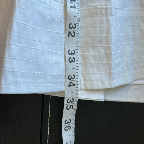 VERONICA BEARD Torres Dress White Round Neck Long Sleeve Stretch Poplin 10 NEW - Picture 13 of 16